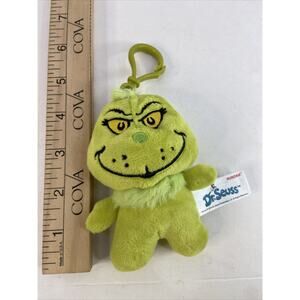 Dr Seuss Grinch Green Keyclip Aurora Plush 4"